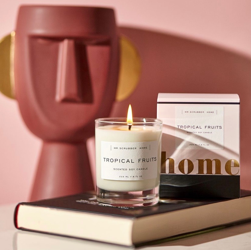 Tropical Fruits Scented Soy Candle Mr.SCRUBBER — изображение 2