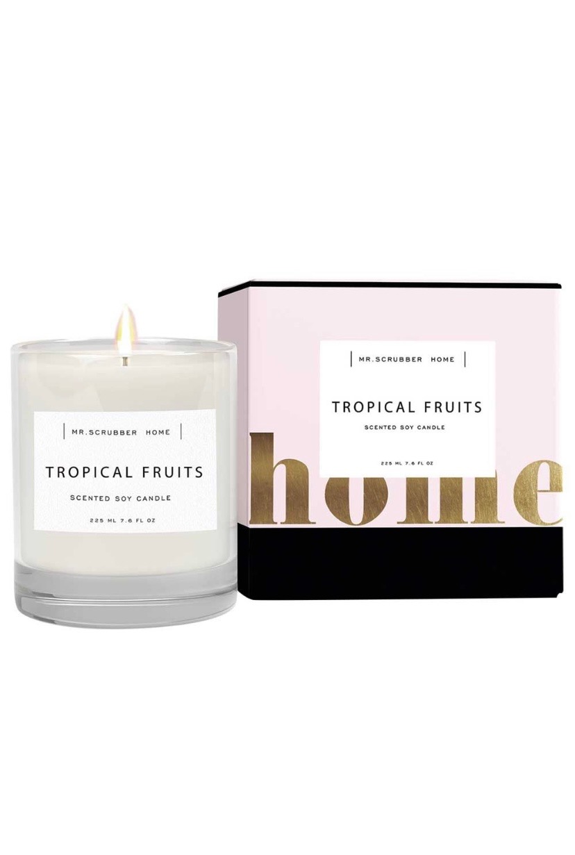 Tropical Fruits Scented Soy Candle Mr.SCRUBBER