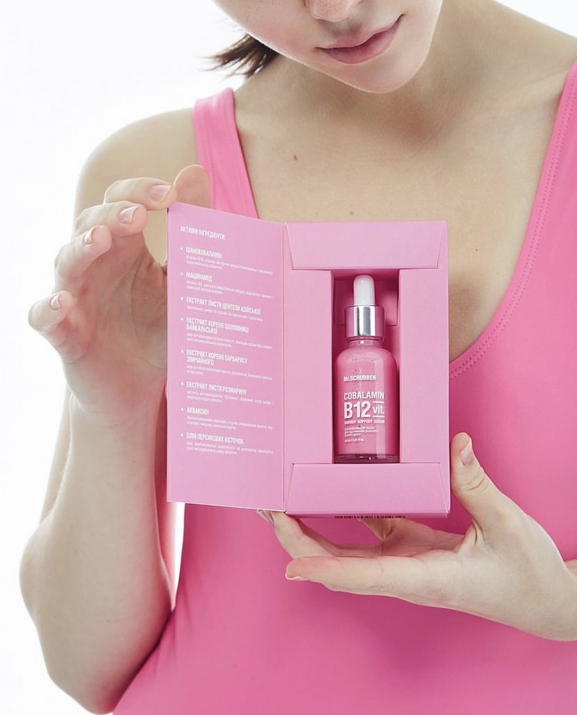 Cobalamin B12 Pink Face Serum Mr.SCRUBBER - imagine 3