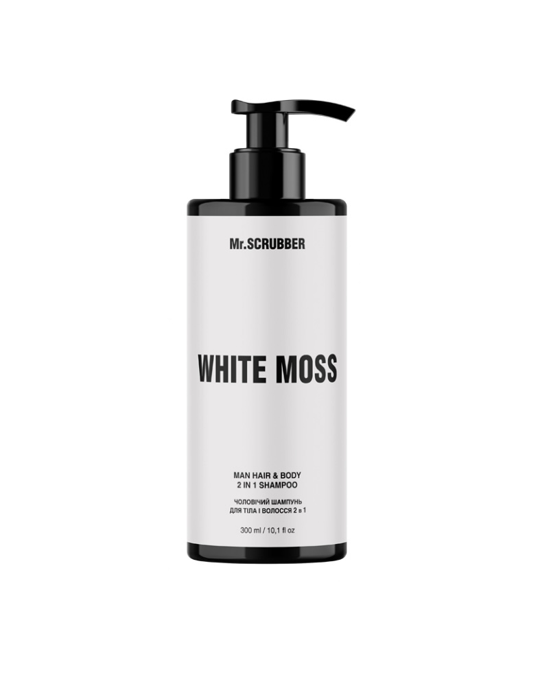 Man Hair & Body 2 in 1 Shampoo White Moss Mr.SCRUBBER
