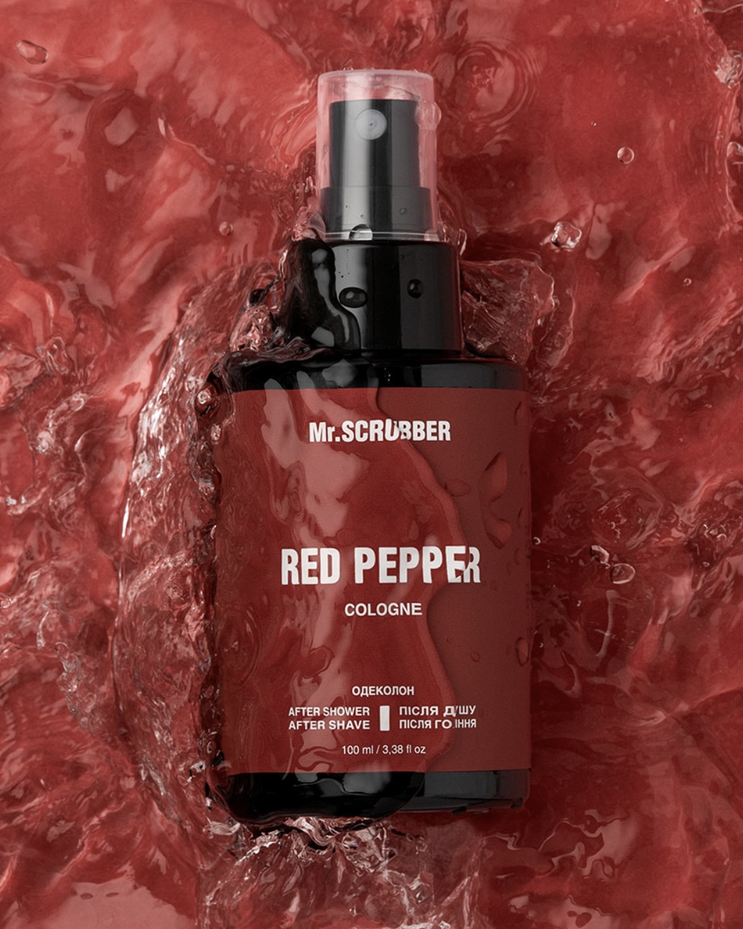Man After Shave/Shower Red Pepper Cologne Mr.SCRUBBER - imagine 2