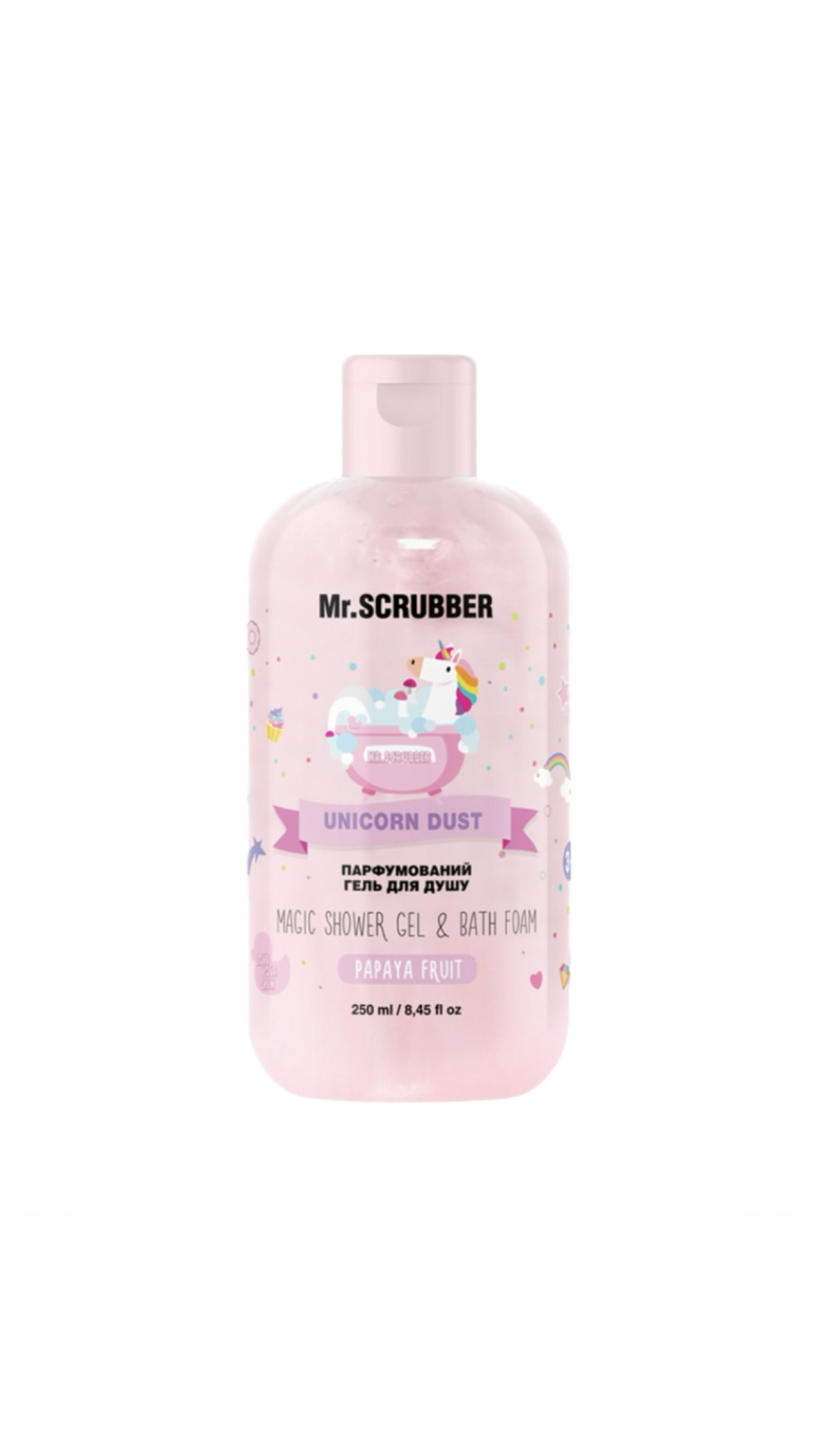 Magic Shower Gel & Bath Foam Papaya Fruit Mr.SCRUBBER