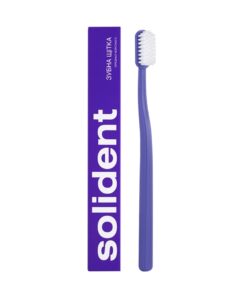 SOLIDENT Purple Medium Toothbrush by Mr.SCRUBBER