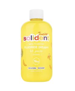SOLIDENT Junior Moutwash Fluoride 240 ppm 6+ years Banana 250 ml