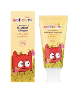 SOLIDENT Kids Toothpaste Fluoride 1000 ppm 2-6 years Raspberry