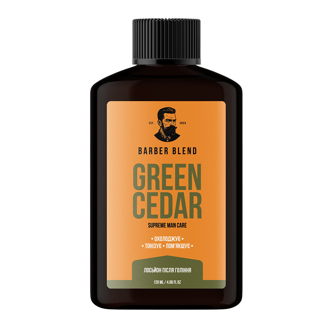 BARBER BLEND Green Cedar refreshing after shave lotion
