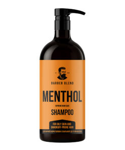 BARBER BLEND Menthol Shampoo for oily skin and dandruff prone skin 1000 ml
