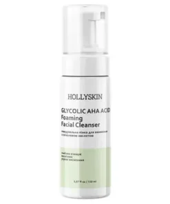 Glycolic AHA Acid Cleansing Foam with Glycolic Acid HOLLYSKIN