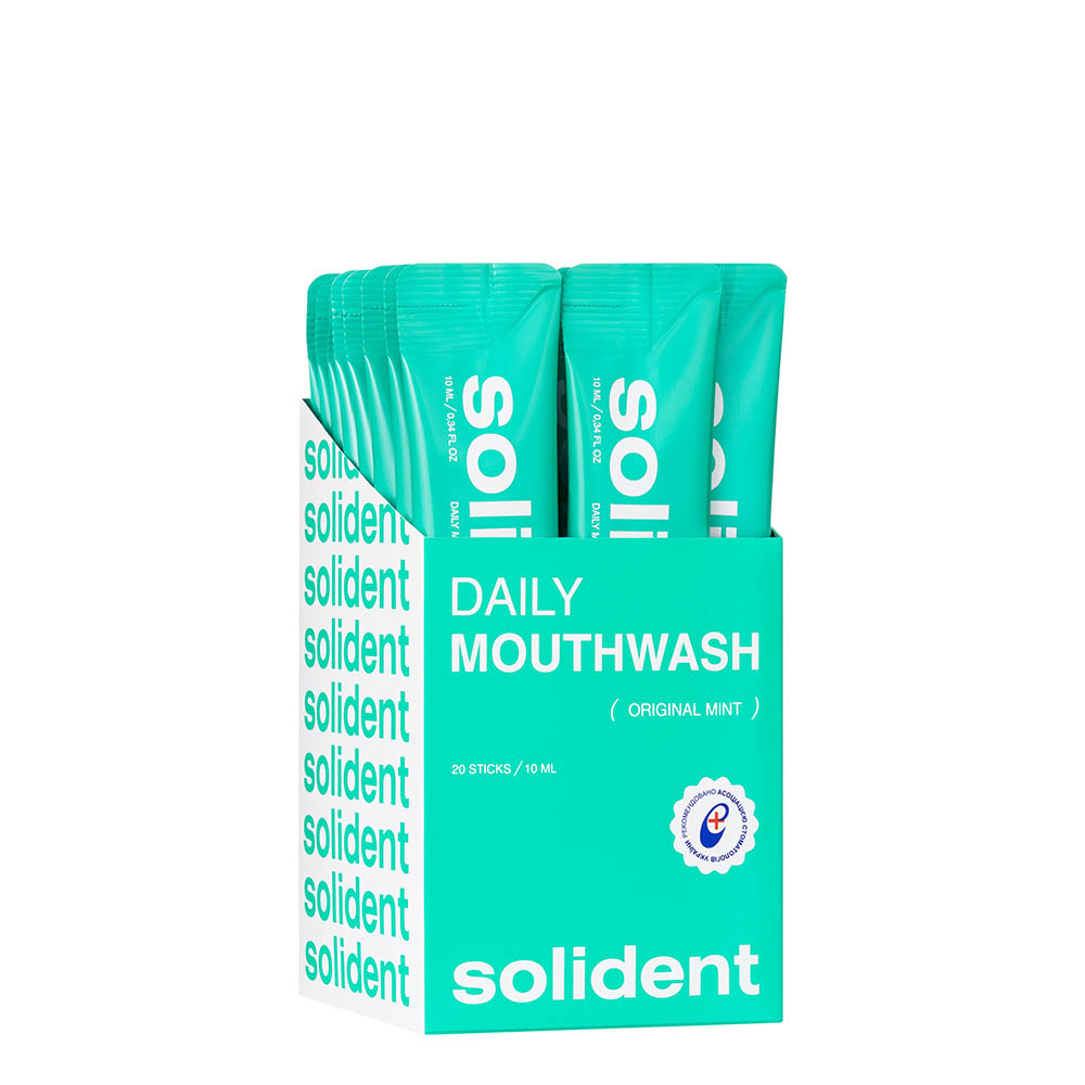 SOLIDENT Daily Mouthwash Original Mint 20 sticks