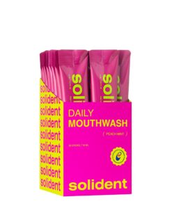 SOLIDENT Daily Mouthwash Peach Mint 20 sticks
