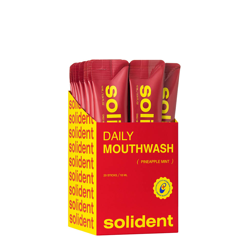 SOLIDENT Daily Mouthwash Pineapple Mint 20 sticks