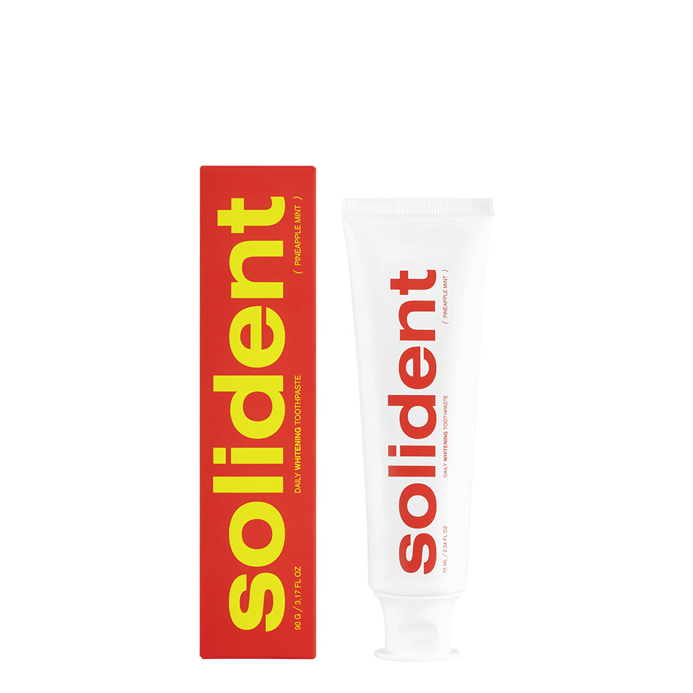 SOLIDENT Daily Whitening Toothpaste Pineapple Mint, 90g