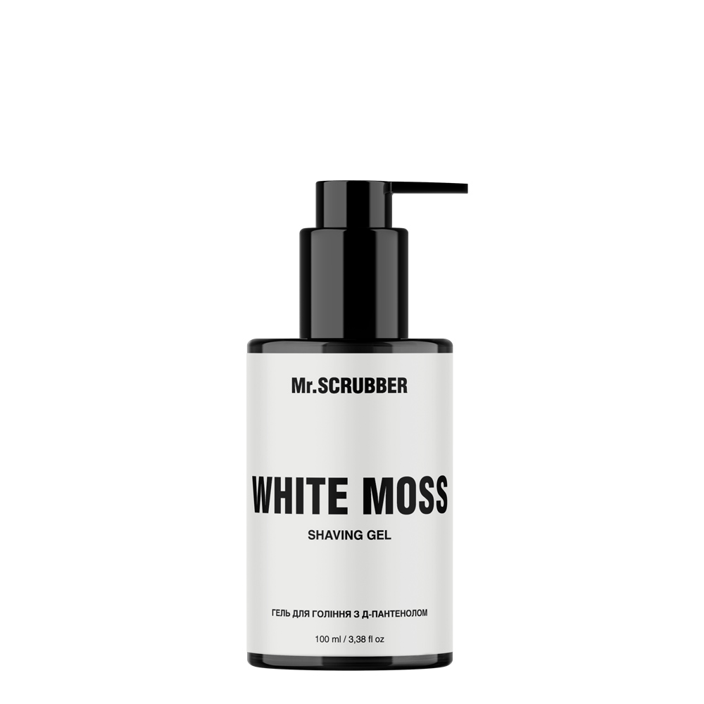 Shaving gel with d-panthenol White Moss Mr.SCRUBBER